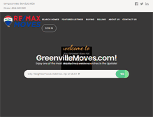 Tablet Screenshot of greenvillemoves.com